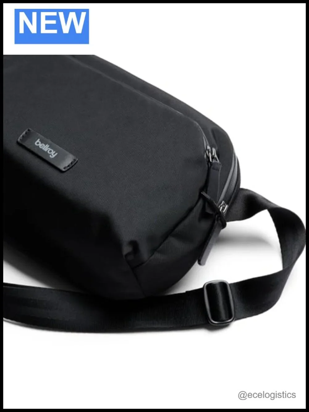 Water-Resistant Nylon Crossbody Sling Bag with RFID Pocket